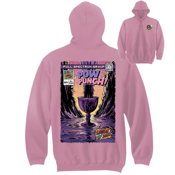 XL Pow Punch Mauve/Pink Hoodie